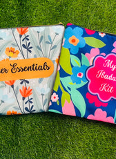 Floral Print Pouches