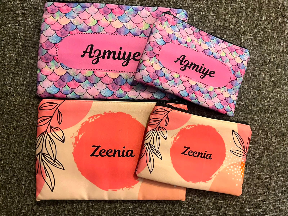 Floral Print Pouches
