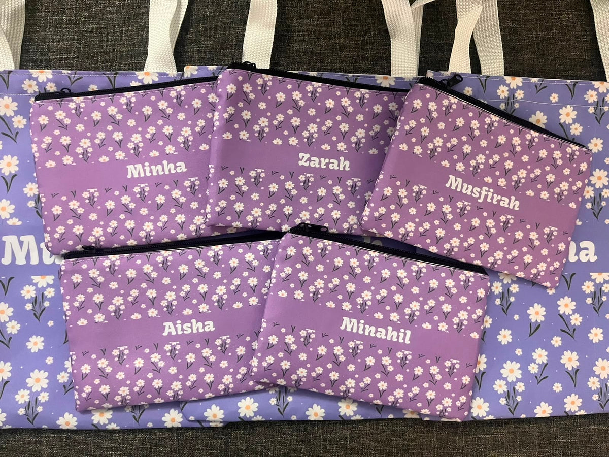 Floral Print Pouches