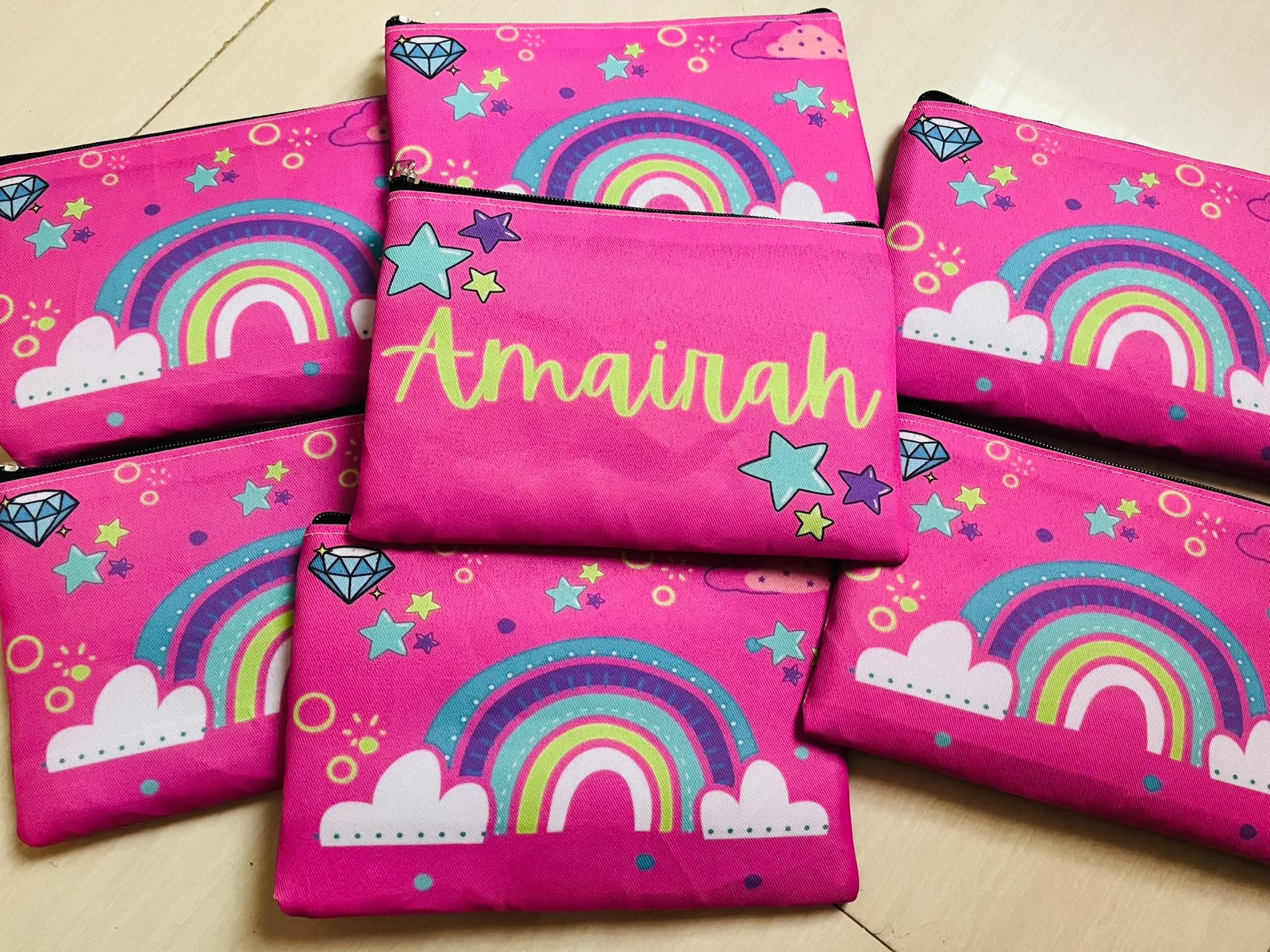Rainbow Theme Pouches